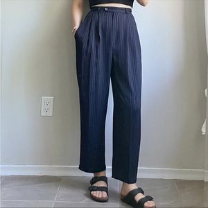 Vintage Navy Pinstripe Pants